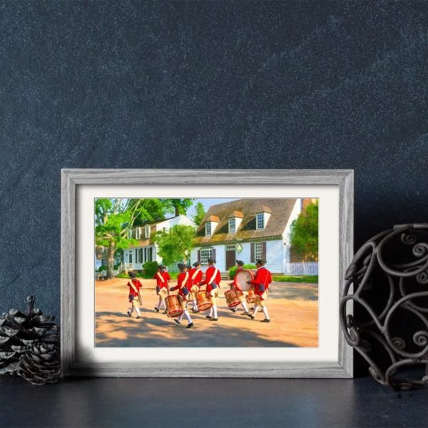 Fife And Drum Corps Framed Print by Mark Tisdale