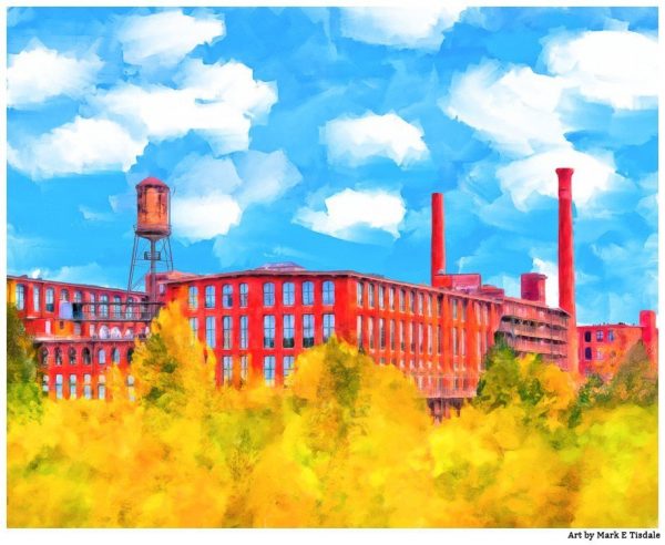 Fulton Cotton Mill Lofts - Historic Atlanta Art Print by Georgia artist Mark Tisdale