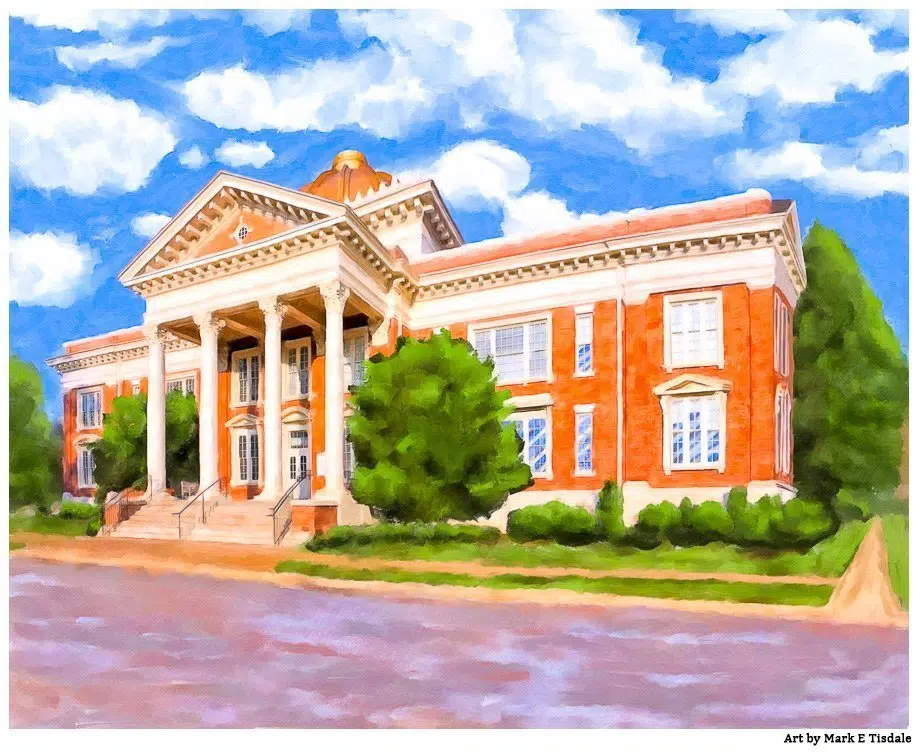 Georgia Southwestern State University Print by Local Artist and alumni Mark Tisdale