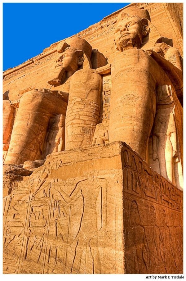 Ruins at Abu Simbel - Golden Egypt Print by Mark Tisdale