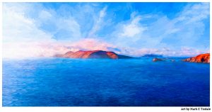 Great Blasket Island - Irish Panorama Art Print by Mark Tisdale
