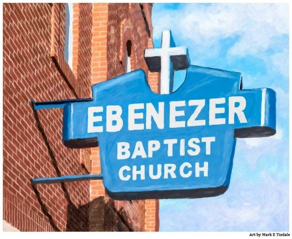 Historic Ebenezer Baptist Church - Sweet Auburn Print by Mark Tisdale