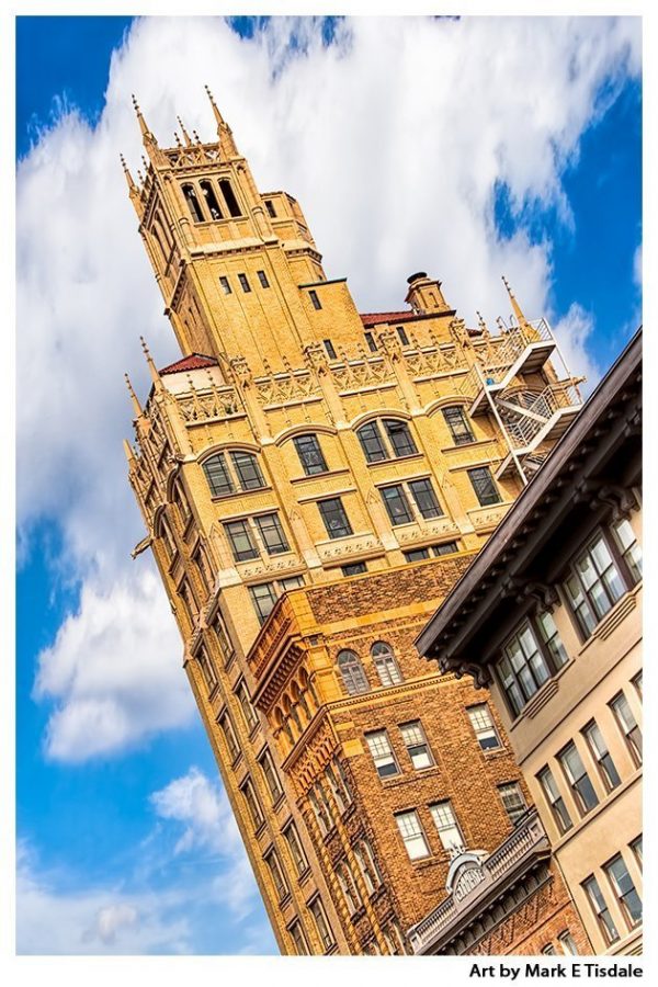 Historic Jackson building in Asheville North Carolina - Print by Mark Tisdale