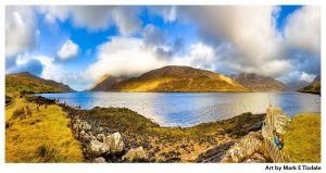 Killary Fjord - Irish Landscape Panorama Print by Mark Tisdale