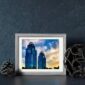 King And Queen Towers Framed Print - Atlanta Skyscrapers