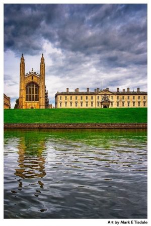 Kings College from the River Cam - Gothic Chapel Print by Mark Tisdale