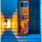 Art Print Of An Open Window By Lantern Light in Williamsburg Virginia