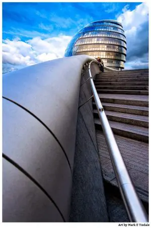 London City Hall - Modern Architecture Print by Mark Tisdale