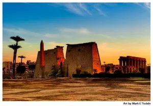 Luxor Temple Ruins - Egypt Print by Mark Tisdale
