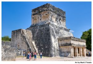 Ruins of Chichen Itza - Mayan Temple Art Print by Mark Tisdale