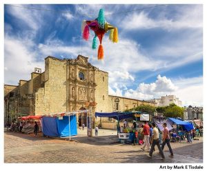 Mexican Culture art print by Mark Tisdale - Oaxaca Market Day