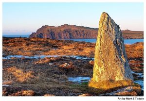 Irish Standing Stone Print by Mark Tisdale - The Dingle Peninsula - Ring of Kerry