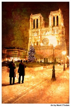 Notre Dame by Lamplight art by Mark Tisdale