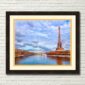Majestic Eiffel Tower - Paris Landmark Framed Wall Art By Mark Tisdale