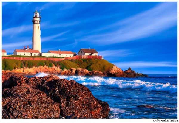 Pigeon Point Lighthouse Print by Mark Tisdale