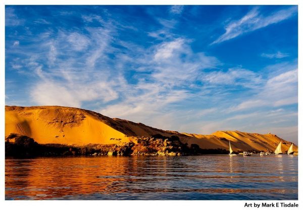 Sahara Sand Dunes - Egypt Nile Landscape Print by Mark Tisdale