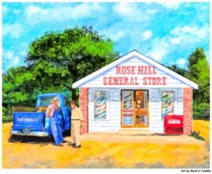 Simpler Times Country Store Print by Mark Tisdale