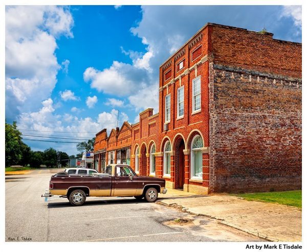 Streets of a Small Southern Town - Leary Georgia Print by Mark Tisdale