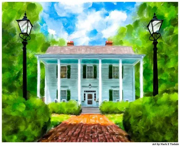 Smith Plantation - Roswell Georgia - Antebellum Architecture Print by Mark Tisdale