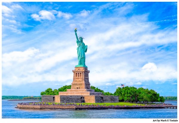 Statue Of LIberty - New York City Landmark Art Print by Mark Tisdale