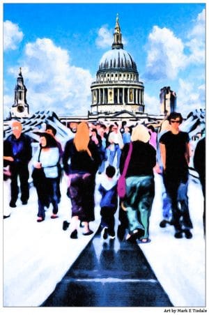 Timeless London - the Dome of St. Paul's Cathedral - Print by Mark Tisdale