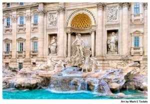 Trevi Fountain art print by Mark Tisdale