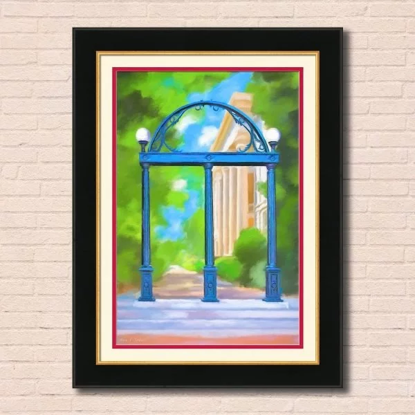 University Of Georgia Framed Wall Art Of The Arch