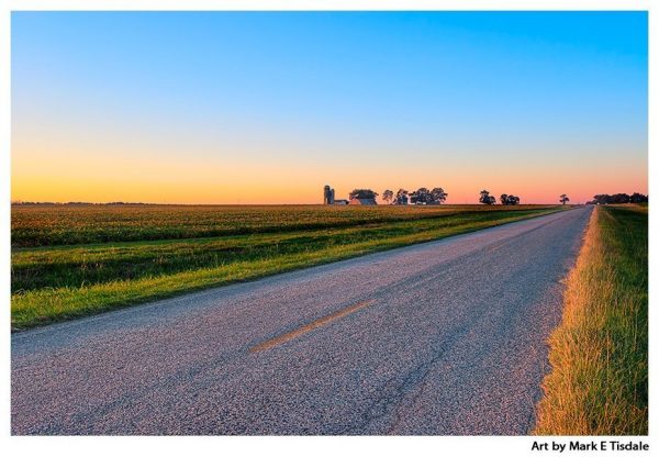 Wide open spaces - Rural Georgia Landscape art - Macon County Print by Mark Tisdale