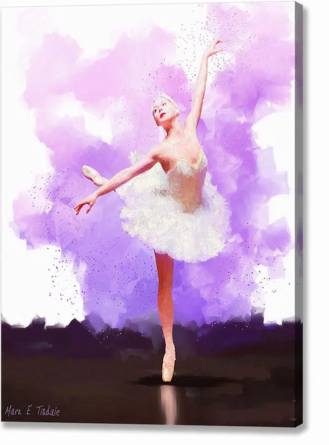 Arabesque Movement - Ballet Dancer Canvas Print