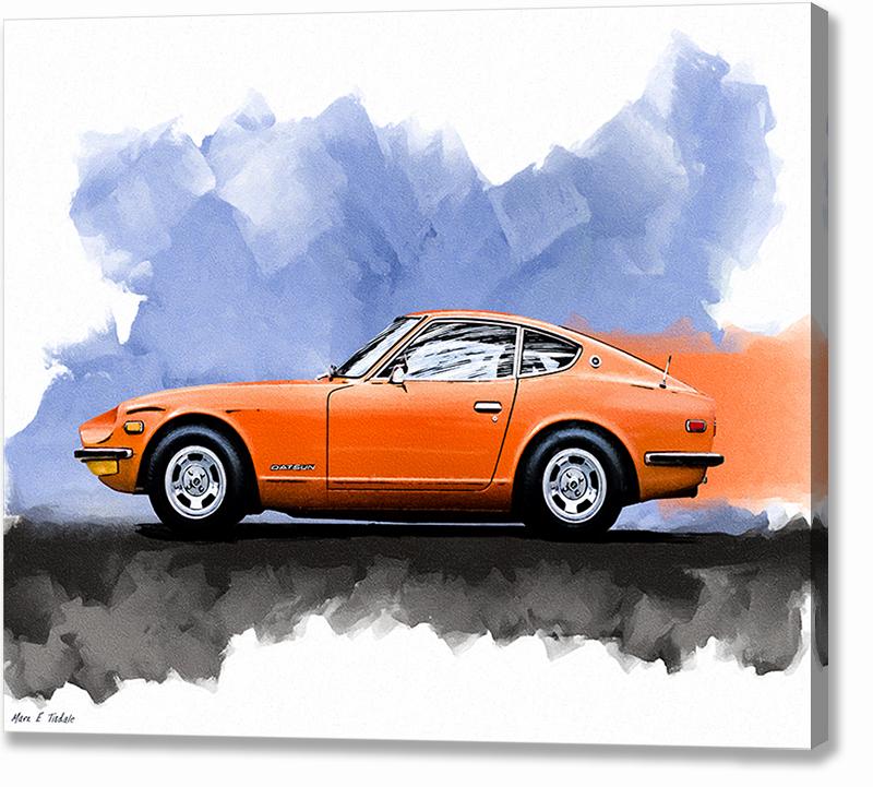 Classic Orange Datsun 240Z Canvas Print