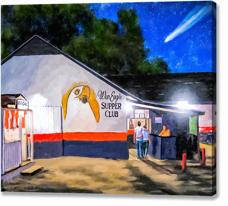Auburn War Eagle Supper Club Canvas Print