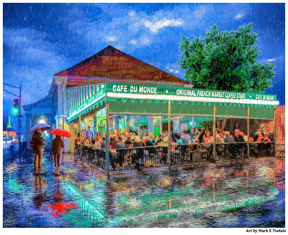 New Orleans Art - Café du Monde Painting by Mark Tisdale