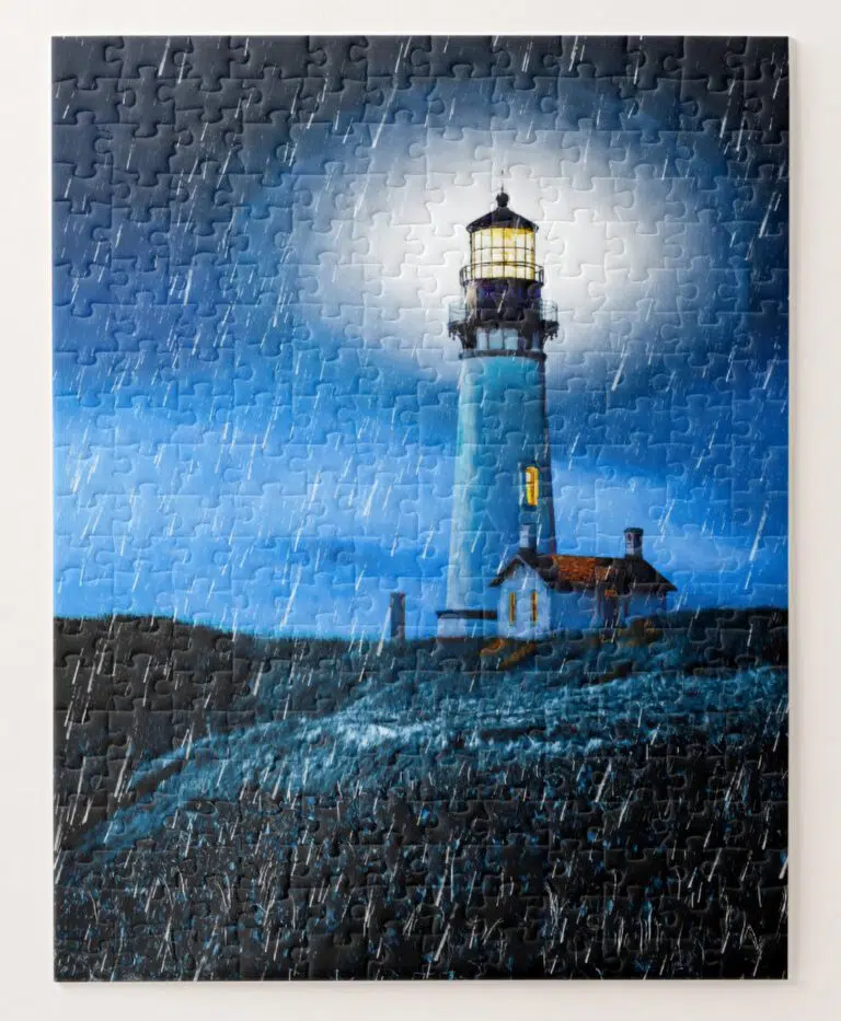 Yaquina Head Lighthouse - Unique Jigsaw Puzzle
