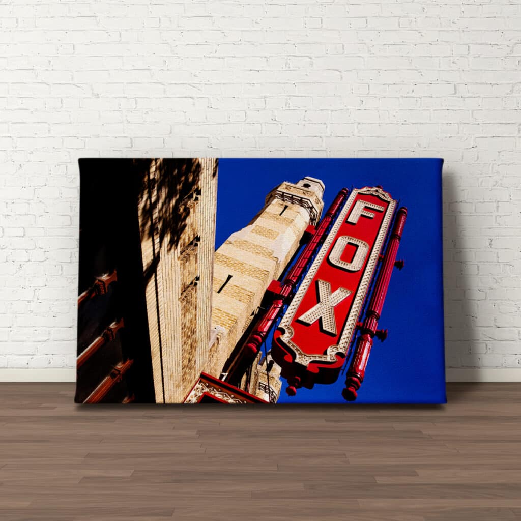 Atlanta Canvas Prints - The Fox Theatre Sign - by Mark Tisdale