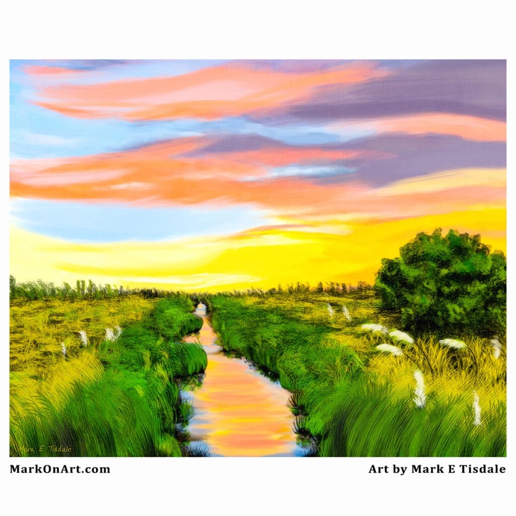 Tybee Island Art - Saltwater Marsh At Sunrise