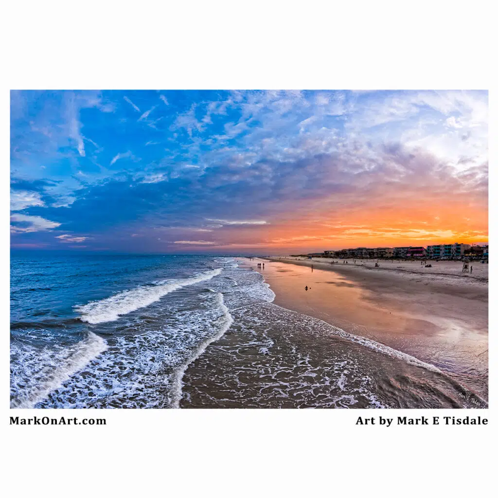 Sunset on the Beach - Tybee Island Art by Mark Tisdale
