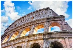Ancient Colosseum Ruins - Rome Italy Print by Mark Tisdale