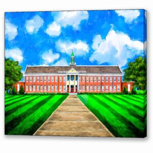 Old Main - Andalusia High School - Canvas Print with mirror wrap