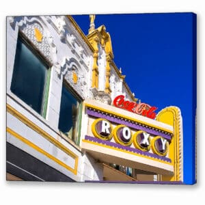 Salute Atlanta Roxy Sign Canvas Print – Buckhead Music Venue Nostalgia Wall Art
