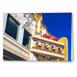 Unforgettable Atlanta Roxy Sign Greeting Card – Buckhead Music Venue Nostalgia
