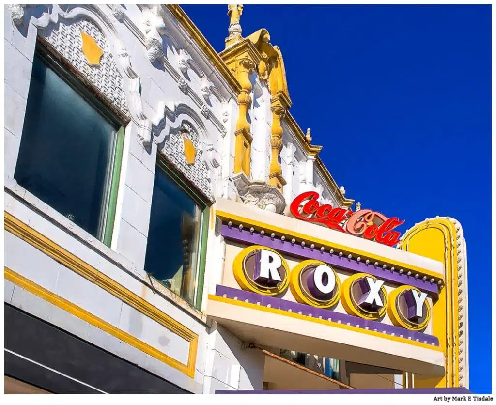 Atlanta Georgia Landmark Picture - The Roxy Theater from the Buckhead neighborhood