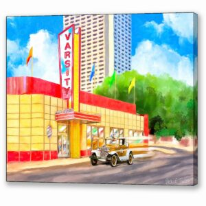 Atlanta Varsity – Midtown Canvas Print