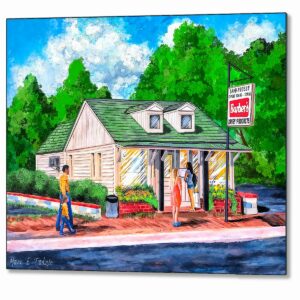 Auburn Sani-freeze - The Flush Metal Print