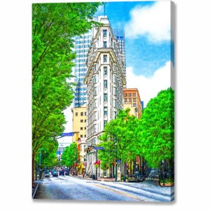 Downtown Atlanta - The Flatiron Building Canvas Print