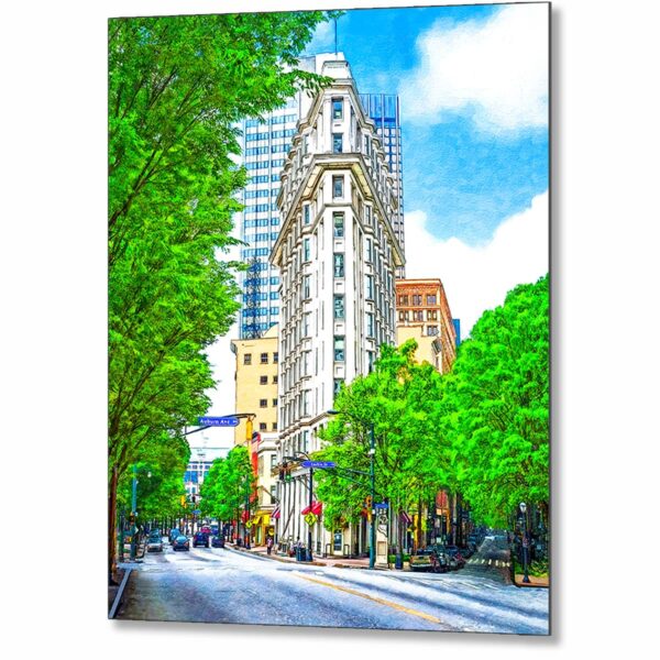 downtown-atlanta-the-flatiron-building-metal-print