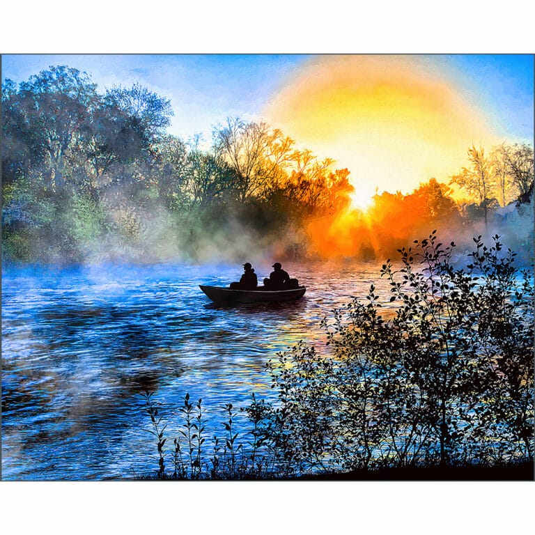 Flint River Sunrise – Macon County Georgia Art Print