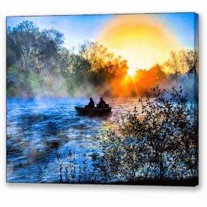 Flint River Sunrise - Macon County Georgia Canvas Print
