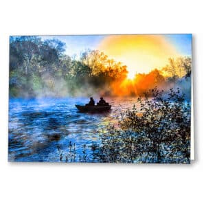 Flint River Sunrise - Macon County Georgia Greeting Card