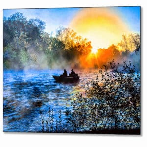 Flint River Sunrise - Macon County Georgia Metal Print