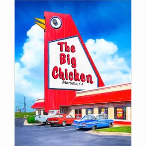 The Big Chicken - Marietta GA Art Print
